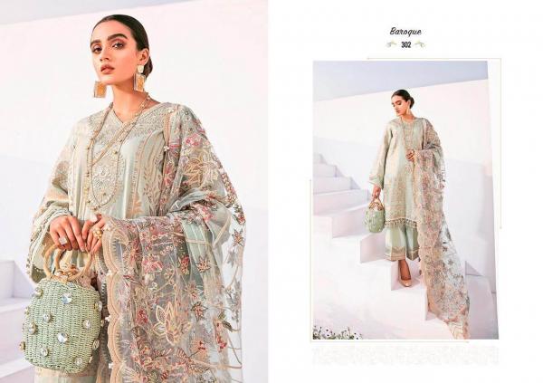 Shraddha Baroque Dupatta Work Designer Cotton Pakistani Salwar Collection 